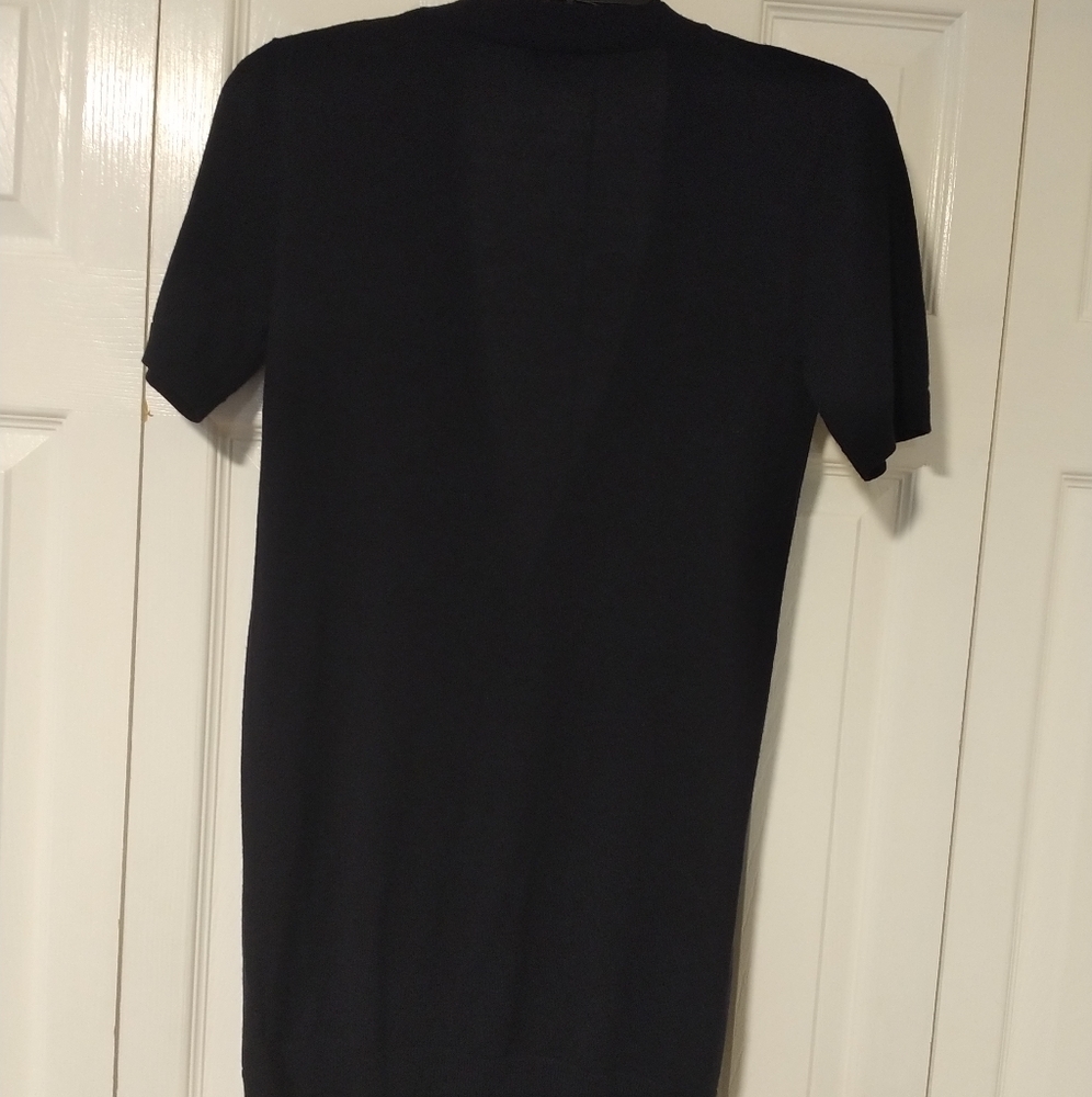 Theory Wool Cardigan Short Sleeve Button Front - Picture 2 of 7